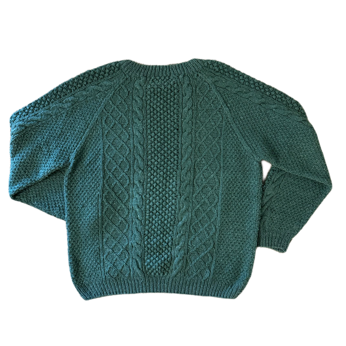 Green Cable Knit Sweater - Men’s L