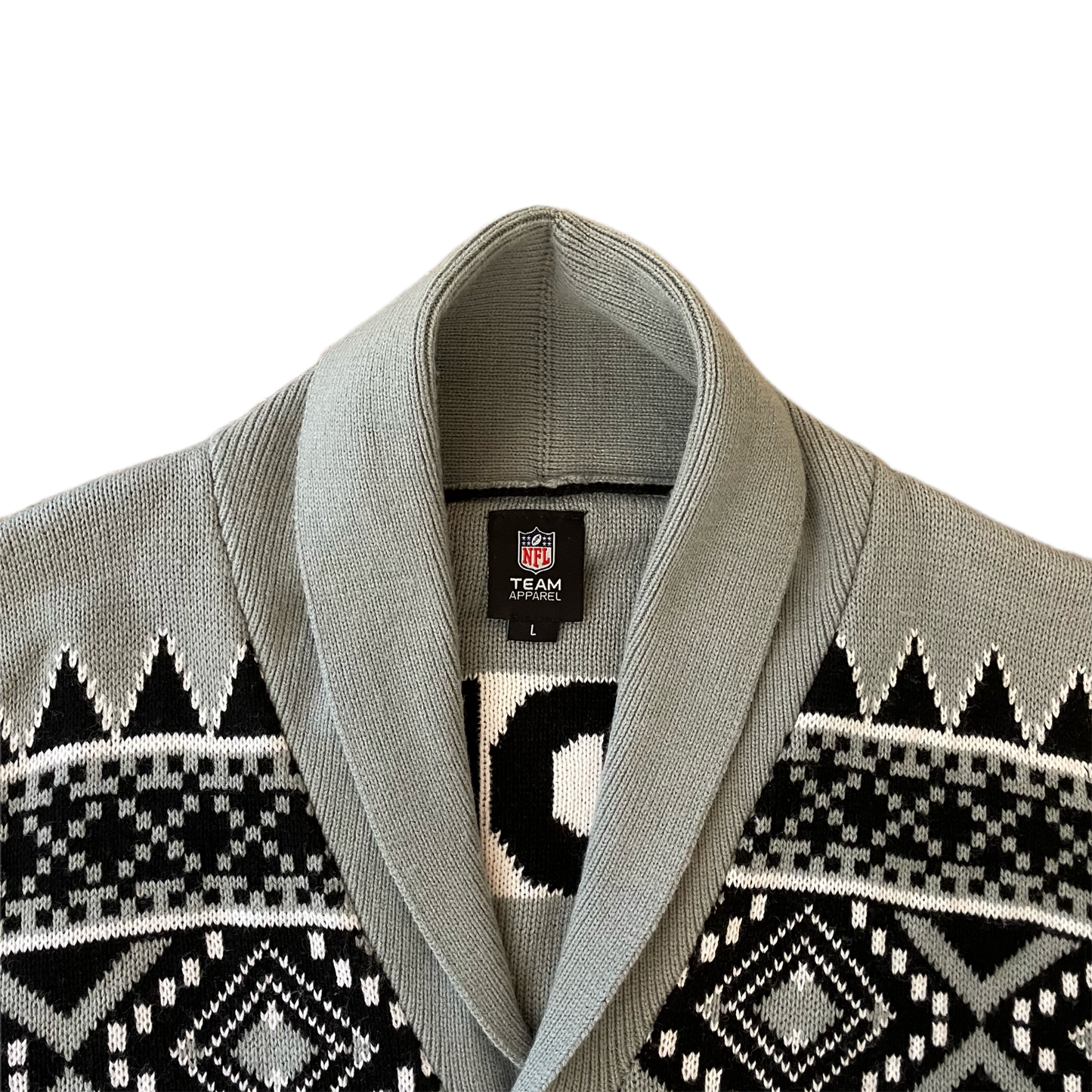 Oakland Raiders Cardigan - Men’s L