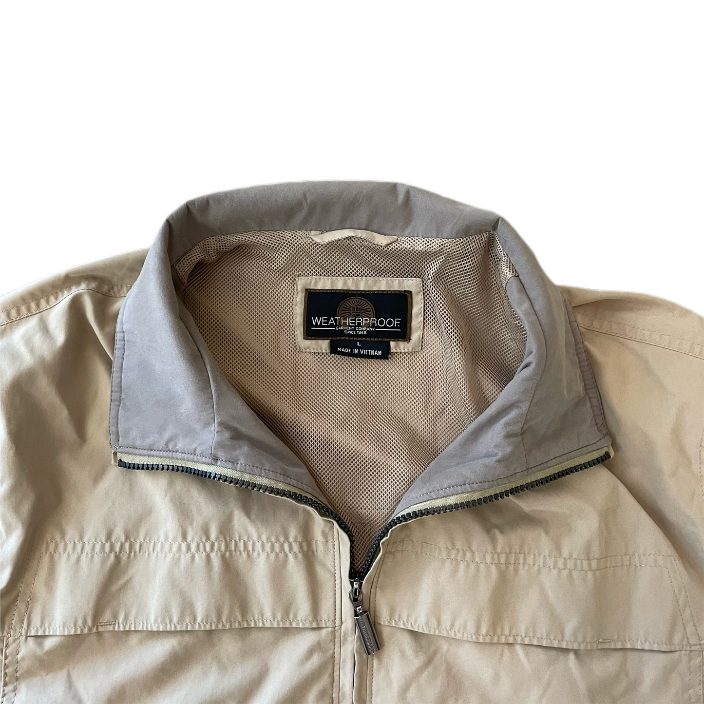 Weatherproof Tan Wind Jacket - Men’s L