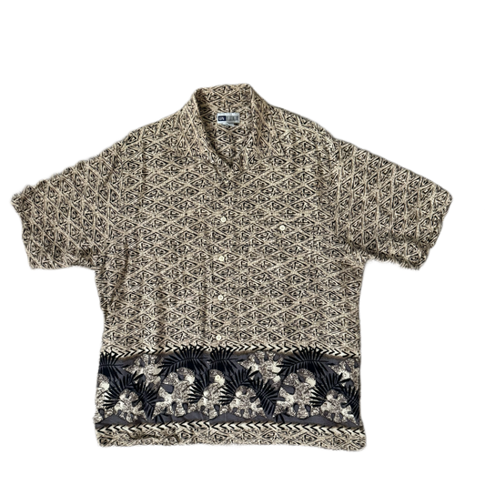 Patterned Button Up Shirt - Men’s L