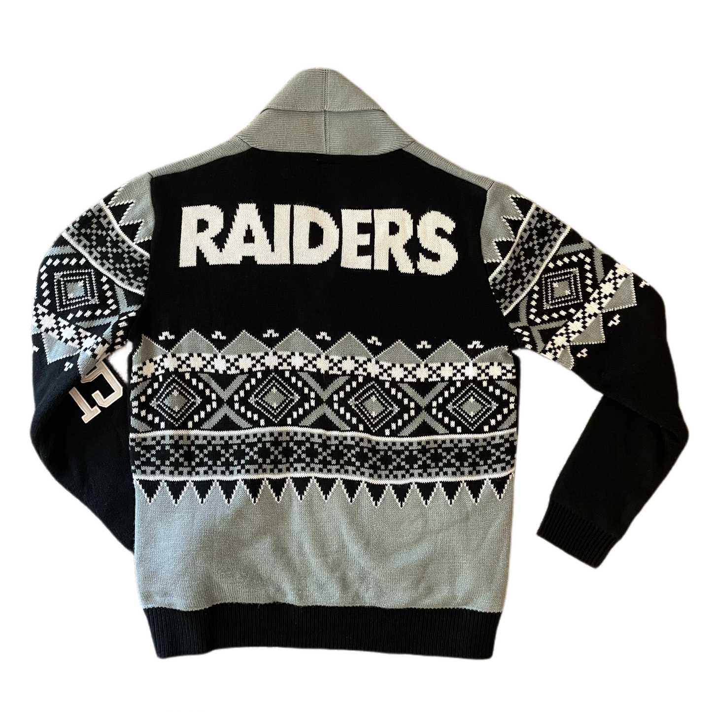 Oakland Raiders Cardigan - Men’s L