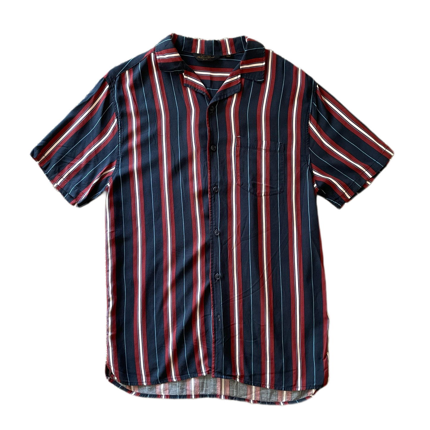 Striped Button Up Shirt - Men’s M