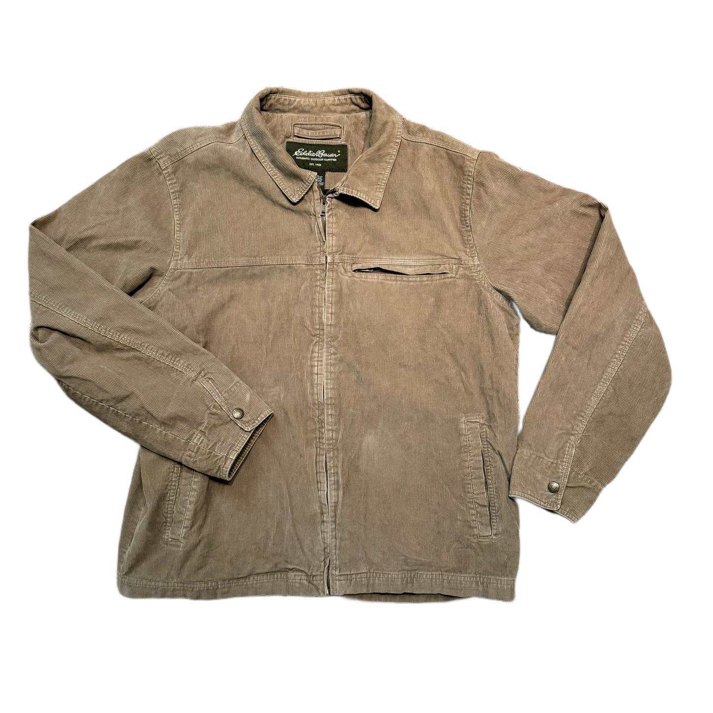 Eddie Bauer Full Zip Corduroy Overshirt - Men’s XLT