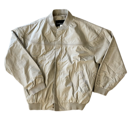 Tan Full Zip Winbdreaker - Men’s L