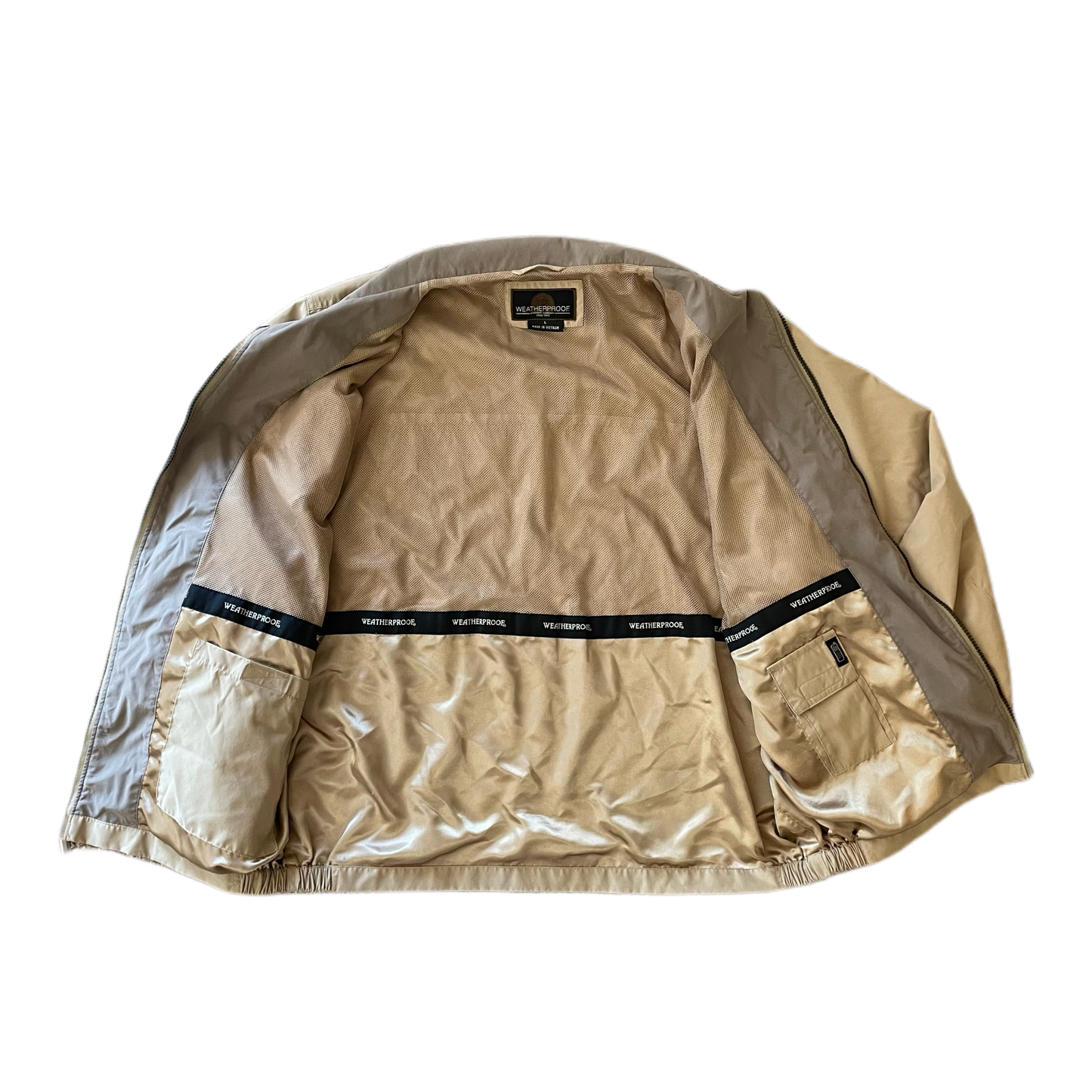 Weatherproof Tan Wind Jacket - Men’s L