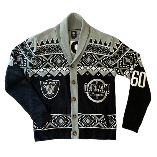 Oakland Raiders Cardigan - Men’s L